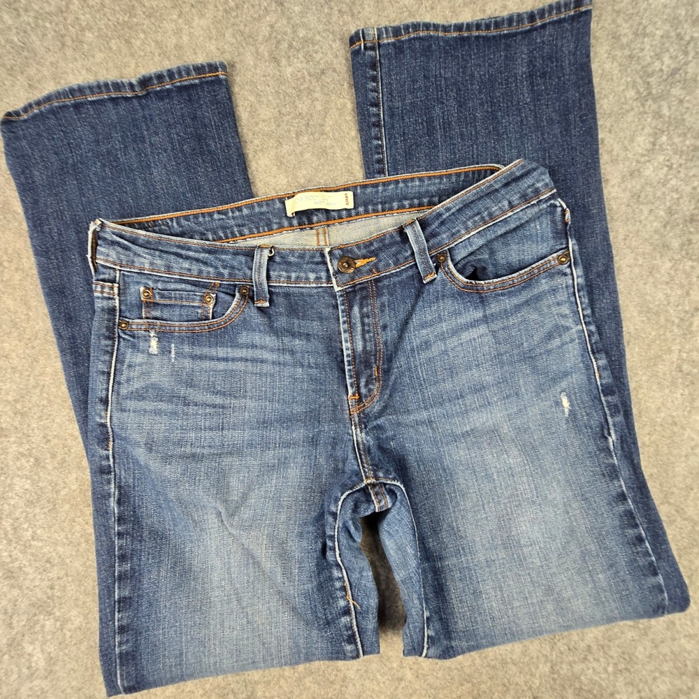 Levis 545 Jeans Womens 12M Blue Low Boot Cut Flap Pocket Denim